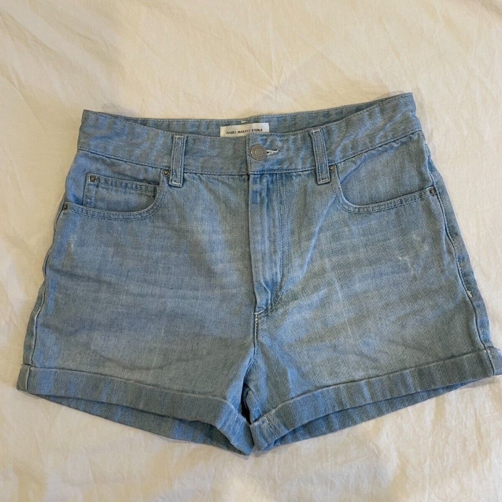 Isabel Marant Etoile Blue Denim Shorts Women's Size 36/4